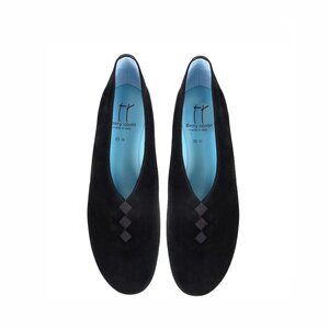 Thierry Rabotin Shoes 'Grace' Black Suede Soft Flats Womens 5 | 35.5